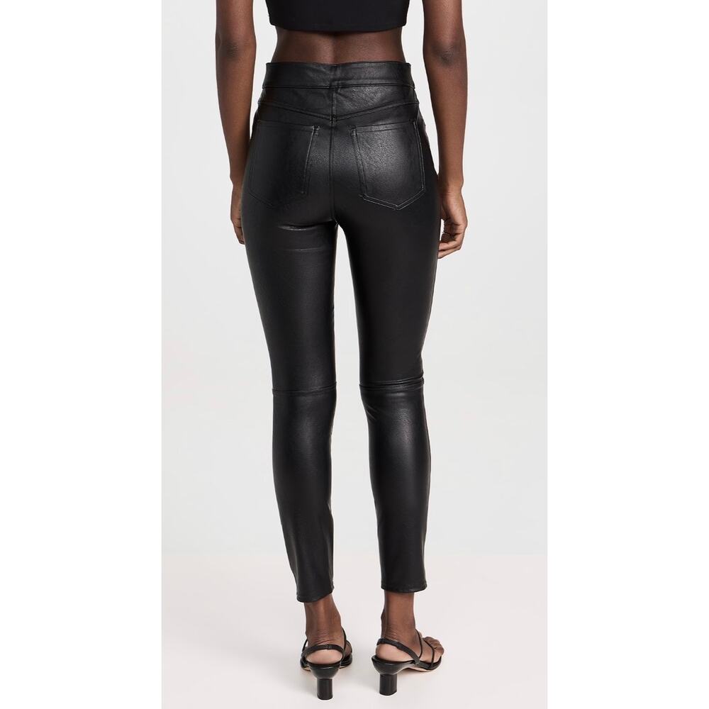 SPANX Faux Leather Like Ankle Skinny Pants, L - Picture 2 of 8
